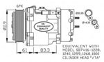 FC2093 Compressor, air conditioning 6453CR 6453LR CITROEN BERLING 1996-